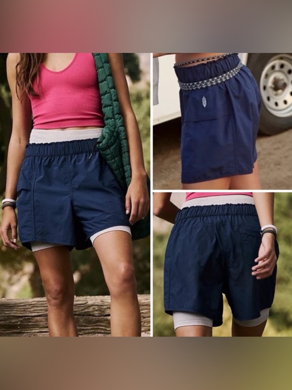 FP MOVEMENT In The Wild Short XS Navy $58 Retail NWOT